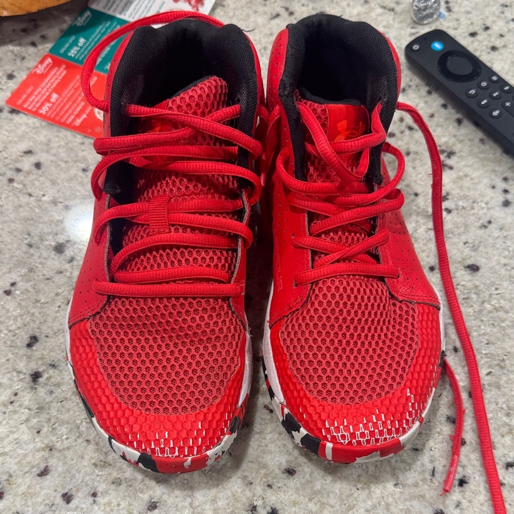Under Armour Kids Red Sneakers